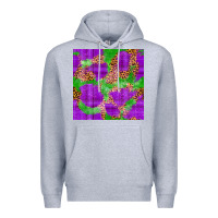 Heather Grey Mardi Gras leopard Seamless Pattern Premium Hoodie - FaDigitalArtStudio