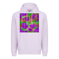 Lilac Mardi Gras leopard Seamless Pattern Premium Hoodie - FaDigitalArtStudio