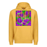Mustard Mardi Gras leopard Seamless Pattern Premium Hoodie - FaDigitalArtStudio
