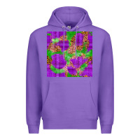 Purple Mardi Gras leopard Seamless Pattern Premium Hoodie - FaDigitalArtStudio
