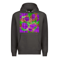 Smoke Mardi Gras leopard Seamless Pattern Premium Hoodie - FaDigitalArtStudio