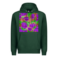 Sports Green Mardi Gras leopard Seamless Pattern Premium Hoodie - FaDigitalArtStudio