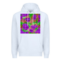 White Mardi Gras leopard Seamless Pattern Premium Hoodie - FaDigitalArtStudio