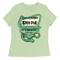 Matcha st patricks day ırısh pub Ladies Tee - MaliasSmallBusiness