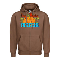 Chestnut Hey There Pumpkin Zipper Hoodie - FaDigitalArtStudio