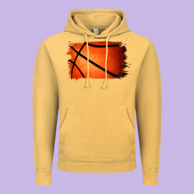Basketball Brushstroke Vintage Hoodie Designed By Ranaportraitstore