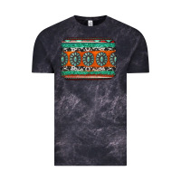 Cloud Black turquoise western background Vintage Tee - Jasminsmagicworld