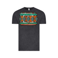 Vintage Black turquoise western background Vintage Tee - Jasminsmagicworld