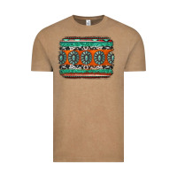 Vintage Coffee turquoise western background Vintage Tee - Jasminsmagicworld