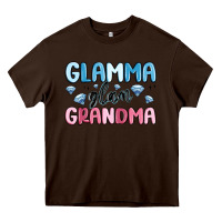 Chocolate Brown glamma glam grandma Heavy Core Tee - MaliasSmallBusiness