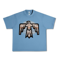 Pebble Blue Western Light Aztec Thunderbird Urban Heavy Tee - Bettercallsaul