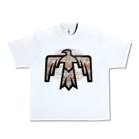 White Western Light Aztec Thunderbird Urban Heavy Tee - Bettercallsaul