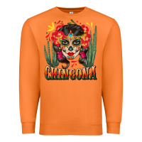 Carrot chingona sugar skull Premium Sweatshirt - BundleAndBundleShop