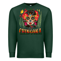Sports Green chingona sugar skull Premium Sweatshirt - BundleAndBundleShop