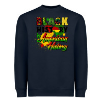 Navy black history is american history Heavyweight Sweatshirt - CowGirlArtShop