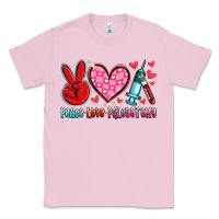 Bubblegum Pink peace love phlebotomy Classic Tee - Artiststas