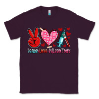 Plum peace love phlebotomy Classic Tee - Artiststas