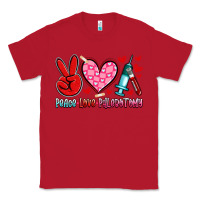 Red peace love phlebotomy Classic Tee - Artiststas