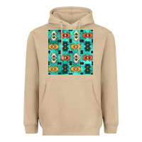 Mushroom native american aztec seamless pattern 3 Heavyweight Hoodie - BundleAndBundleShop