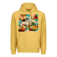 Antique Gold fall charolais bulls Premium Hoodie - RanaPortraitStore