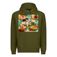 Army Green fall charolais bulls Premium Hoodie - RanaPortraitStore