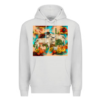 Dove Grey fall charolais bulls Premium Hoodie - RanaPortraitStore