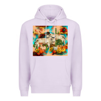 Lilac fall charolais bulls Premium Hoodie - RanaPortraitStore