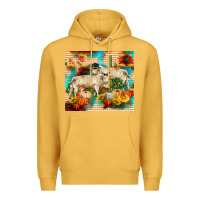 Mustard fall charolais bulls Premium Hoodie - RanaPortraitStore
