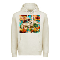 Oatmeal Heather fall charolais bulls Premium Hoodie - RanaPortraitStore