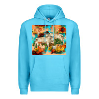 Ocean Blue fall charolais bulls Premium Hoodie - RanaPortraitStore