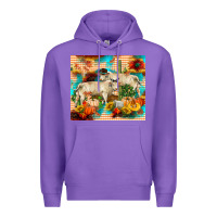 Purple fall charolais bulls Premium Hoodie - RanaPortraitStore