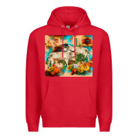 Red fall charolais bulls Premium Hoodie - RanaPortraitStore
