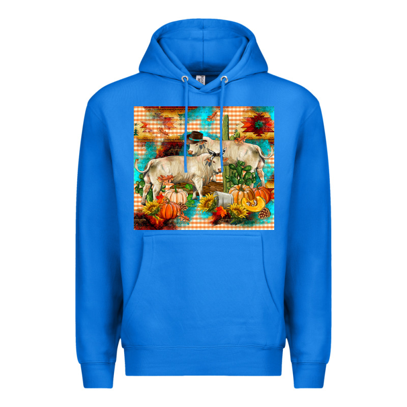 Fall Charolais Bulls Premium Hoodie by RanaPortraitStore | Teevron