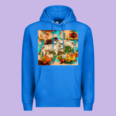 Fall Charolais Bulls Premium Hoodie Designed By Ranaportraitstore