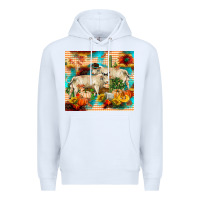 White fall charolais bulls Premium Hoodie - RanaPortraitStore