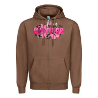 Chestnut I' m survivor Breast Cancer Zipper Hoodie - FaDigitalArtStudio