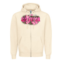 Sandshell I' m survivor Breast Cancer Zipper Hoodie - FaDigitalArtStudio