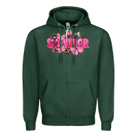 Sports Green I' m survivor Breast Cancer Zipper Hoodie - FaDigitalArtStudio