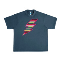 Midnight Navy Pink Serape Lightning Urban Heavy Tee - Bettercallsaul