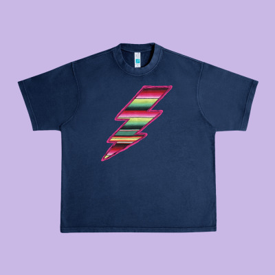 Pink Serape Lightning Urban Heavy Tee Designed By Bettercallsaul
