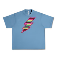 Pebble Blue Pink Serape Lightning Urban Heavy Tee - Bettercallsaul