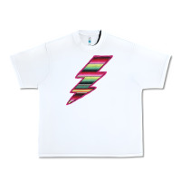 White Pink Serape Lightning Urban Heavy Tee - Bettercallsaul