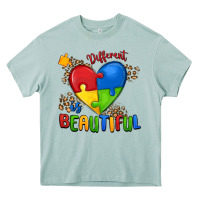 Arona different is beautiful autism Heavy Core Tee - MaliasSmallBusiness