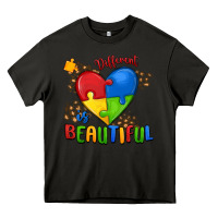 Asphalt different is beautiful autism Heavy Core Tee - MaliasSmallBusiness