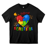 Black different is beautiful autism Heavy Core Tee - MaliasSmallBusiness
