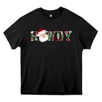 Black howdy santa Heavy Core Tee - AdoDesignShop