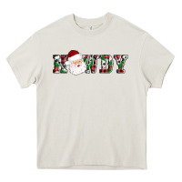 Cream howdy santa Heavy Core Tee - AdoDesignShop