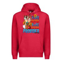 Cardinal Half coffee half daycare provider Premium Hoodie - FaDigitalArtStudio