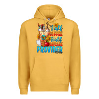 Mustard Half coffee half daycare provider Premium Hoodie - FaDigitalArtStudio
