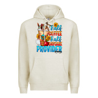 Oatmeal Heather Half coffee half daycare provider Premium Hoodie - FaDigitalArtStudio